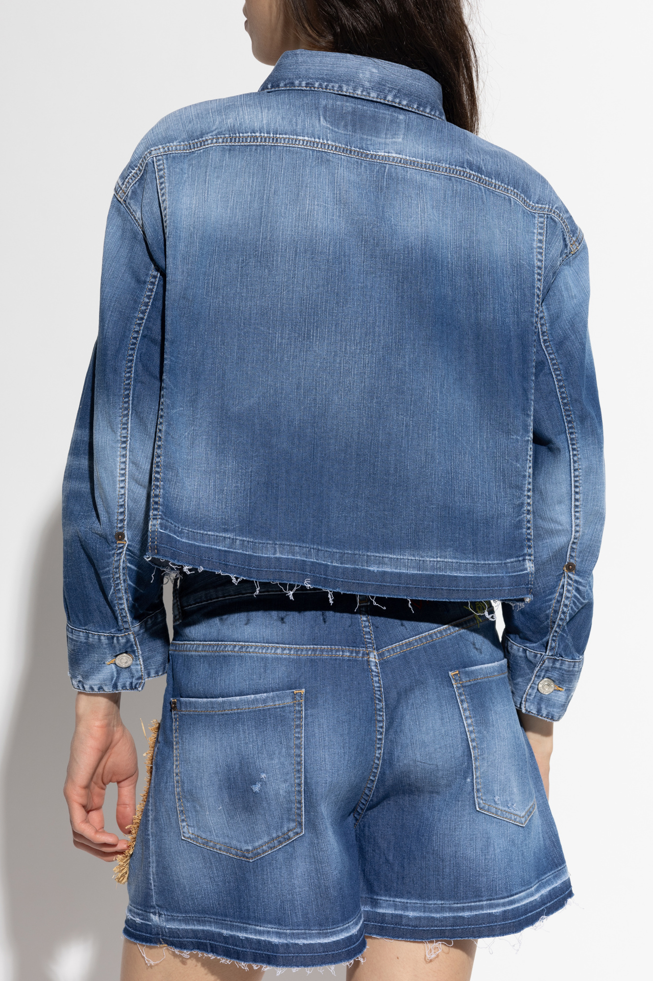 【送料&関税込】Dsquared2 Summer Lovers Denim Jacket With Ra Blue Denim jacket `Summer Lovers` Dsquared2 - Vitkac Italy